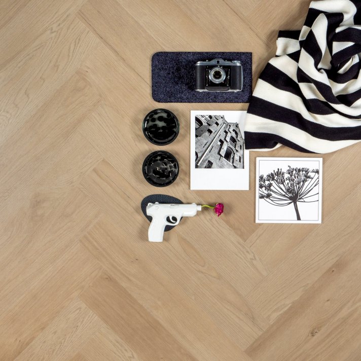 Actie plak PVC - visgraat Pearl