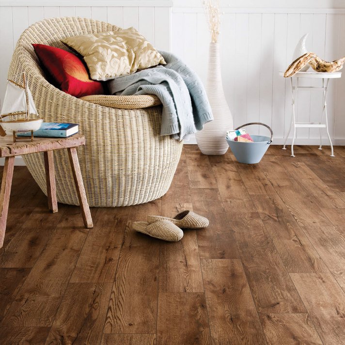Actie laminaat - rechte plank brown