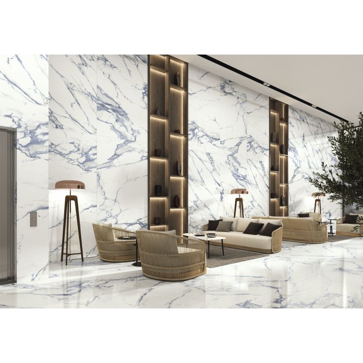 Baldocer Baikal hoogglans vloertegel 120x260 Blue