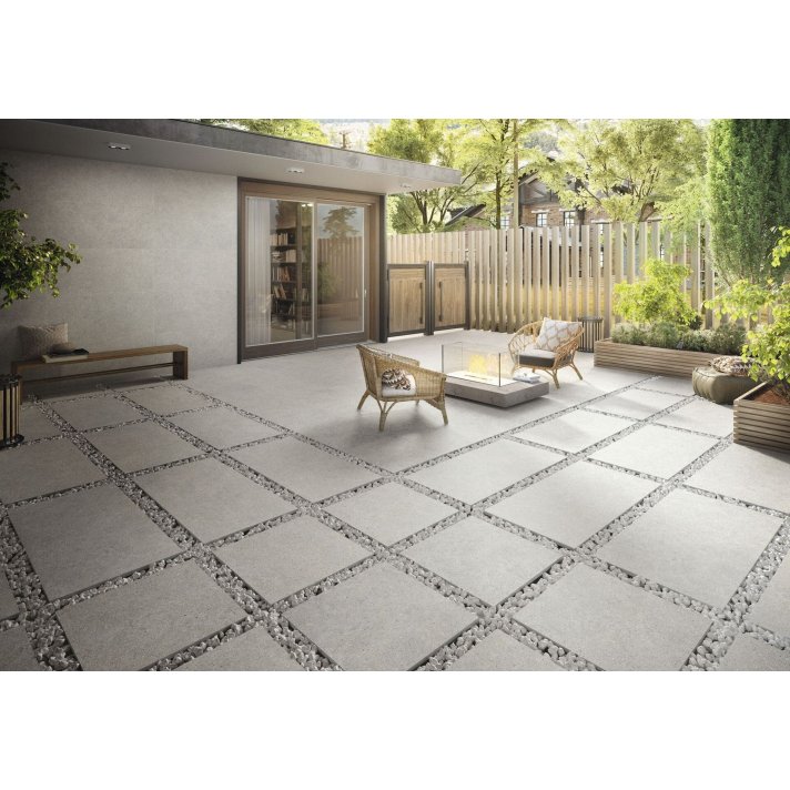 Baldocer Brunswich vloertegel mat 80x80 Ceniza