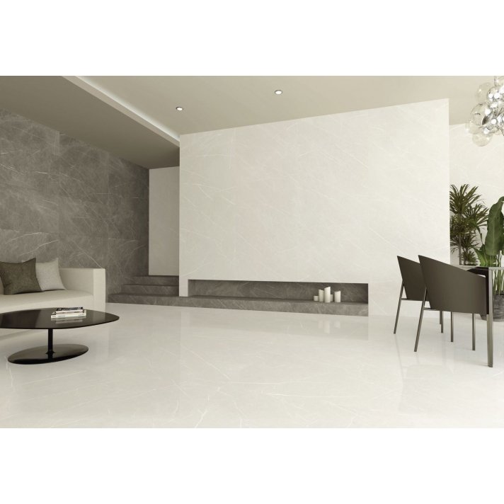 Baldocer Eternal hoogglans vloertegel-120x260-Cream