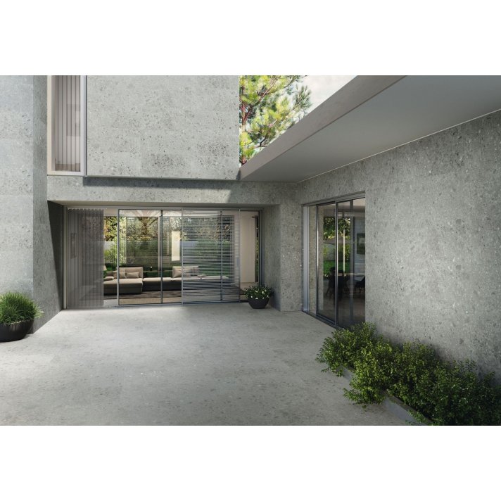 Baldocer Hannover terrastegel mat 80x80 Steel Natural