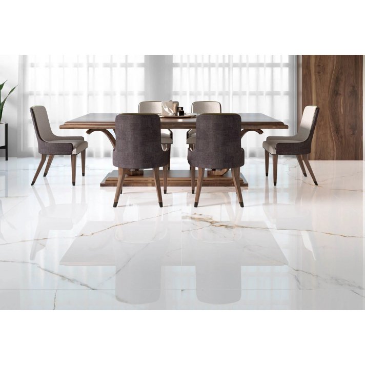 B2.1 Navarti Lance hoogglans vloertegel 75x150 White