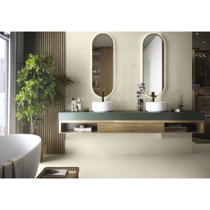 Baldocer Matter hoogglans vloertegel 60x120 Ivory