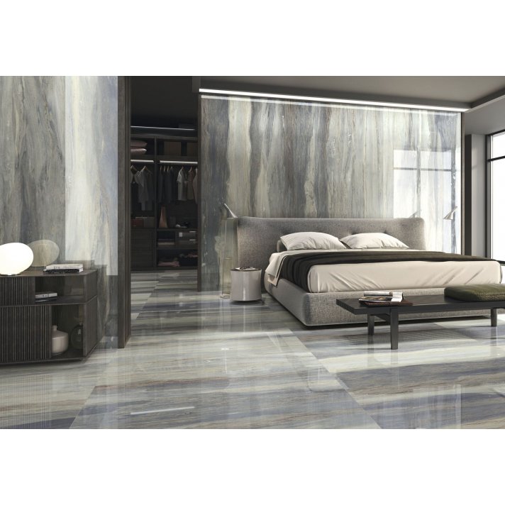 Baldocer Parsel hoogglans vloertegel 120x120 Indigo