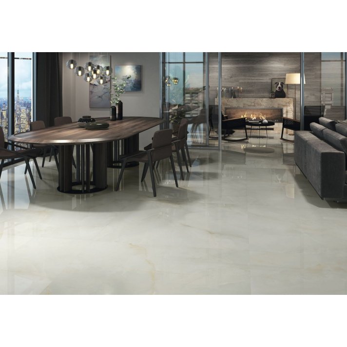 Baldocer Quios hoogglans vloertegel 120x120 Silver