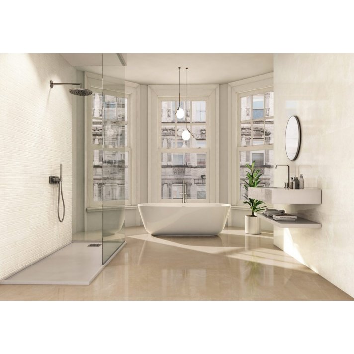 E-Tile Sutile hoogglans vloertegel 80x160 Taupe