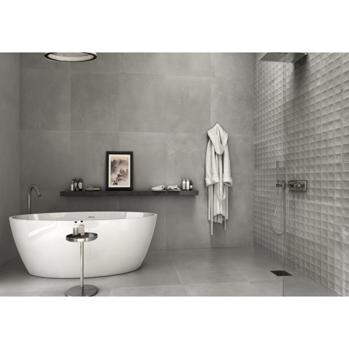 E-Tile Tribeca vloertegel mat 80x80 Gris