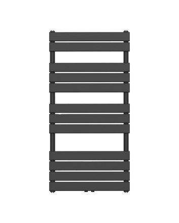 120x60 cm - 675 Watt - Ecorad Florence - Mat Zwart - Handdoekradiator | Designradiator
