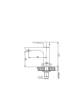 Casma fonteinkraan 1/2'' chroom