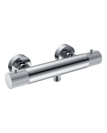 Wiesbaden Ribbd thermostatische douchemengkraan hartafstand 15 cm chroom