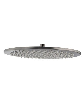 Caral hoofddouche rond 30 x 0,8 cm gunmetal