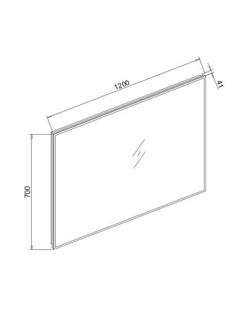 Sani DeLuxe Spiegel infinity met rondom LED verlichting, 3 kleur instelbaar &amp; dimbaar 120