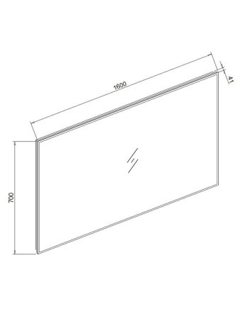 Sani DeLuxe Spiegel infinity met rondom LED verlichting, 3 kleur instelbaar &amp; dimbaar 160