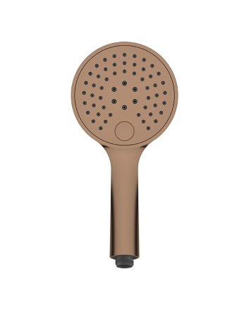 UniMatch handdouche 3 standen Ø 12 cm geborsteld brons koper