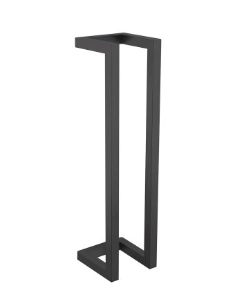 Loft handdoekrek 50 x 12.5 x 12.5 cm mat zwart