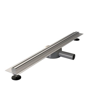 BRAUER Douchegoot XS met flens en draaibare sifon 3 x 80 RVS geborsteld