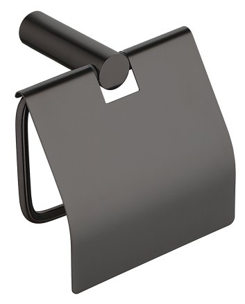 Ida toiletrolhouder met klep gunmetal