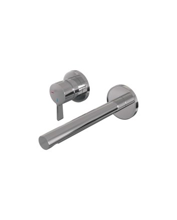 BRAUER Chrome Edition inbouw wastafelmengkraan met rechte uitloop en rozetten model E2 chroom