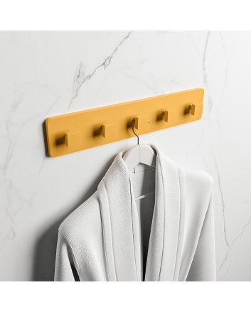 Mondiaz Easy Handdoekhaakjes 45cm solid surface kleur Ocher