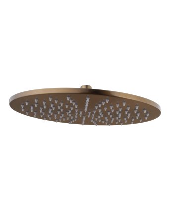 Caral hoofddouche rond 25 x 0,8 cm geborsteld brons koper
