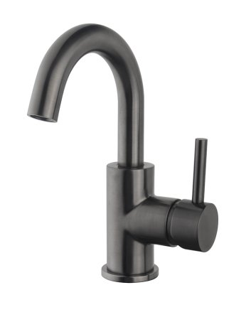 Caral opbouw wastafelkraan met draaibare uitloop gunmetal