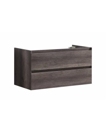 Sani DeLuxe Infinity onderkast korpus en front in het verstek met greeplijst in korpus kleur 100 Century Oak