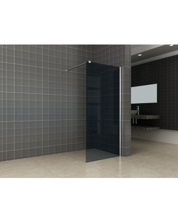 Comfort inloopdouche 800 x 2000 x 10 mm nano rookglas/chroom