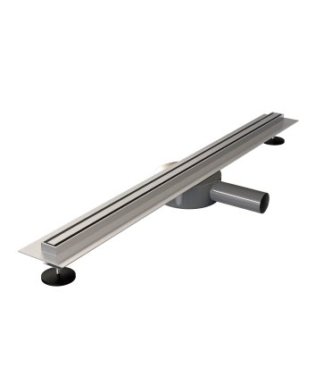 BRAUER Douchegoot XS met flens en draaibare sifon 3 x 90 RVS geborsteld