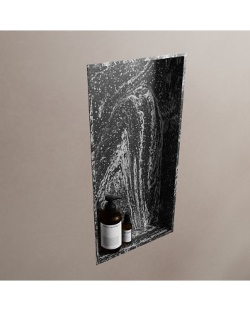 Mondiaz Easy Nis 59,5x29,5cm in solid surface kleur Lava. 1 vak  geschikt voor in- of opbouw