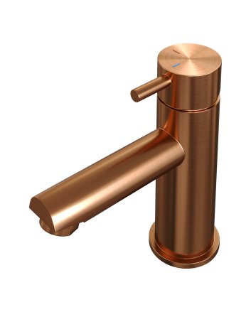 BRAUER Copper Edition lage opbouw wastafelmengkraan model B koper geborsteld PVD