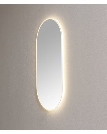 Sani DeLuxe Spiegel ambiance ovaal met LED verlichting, 3 kleur instelbaar &amp; dimbaar