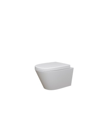 Stereo wandcloset rimless met Vesta toiletzitting softclose en quick release mat wit