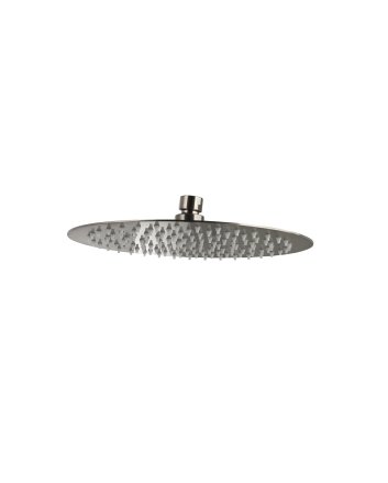 Sani DeLuxe Hoofddouchekop ultra thin Gun Metal rond 25 cm