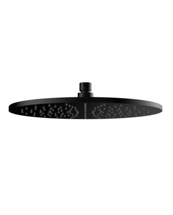 Caral hoofddouche rond 30 x 0,8 cm mat zwart