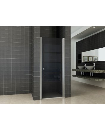nisdeur met profiel 800x2000 8mm NANO rookglas