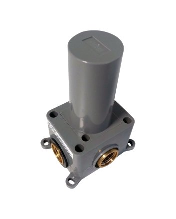 BRAUER Brushed Carving losse inbouw stopkraan met in- en afbouwdelen RVS geborsteld PVD