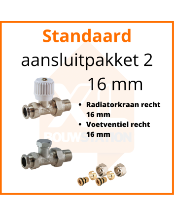 Eco 4 Standaard aansluitpakket 2 t.b.v. 16 mm buis