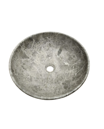 Sani DeLuxe Waskom Marmer Rond Tundra Grey