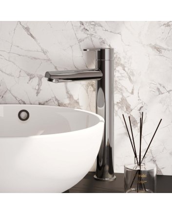 BRAUER Chrome Edition verhoogde opbouw wastafelmengkraan model D chroom