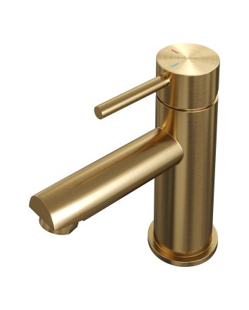 BRAUER Gold Edition lage opbouw wastafelmengkraan model A goud geborsteld PVD