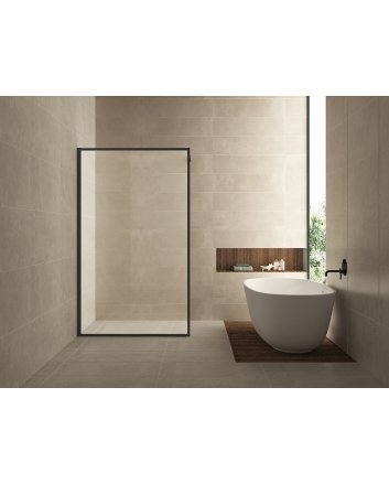 Square inloopdouche 1000 x 2000 x 10 mm nano helder glas/mat zwart