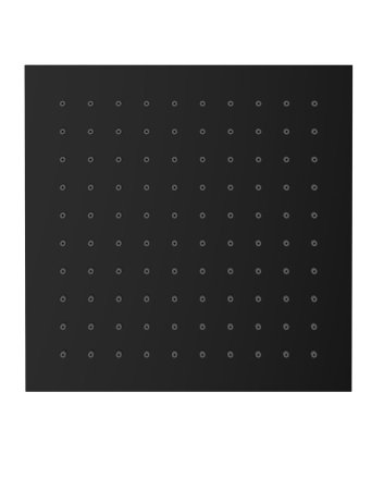 luxe mess.hoofddouche vierkant 200mmx8mm mat zwart