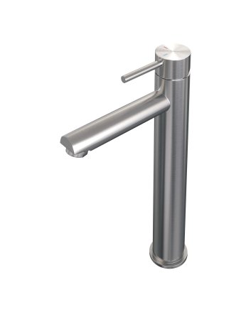 BRAUER Brushed Edition verhoogde opbouw wastafelmengkraan model A RVS geborsteld PVD