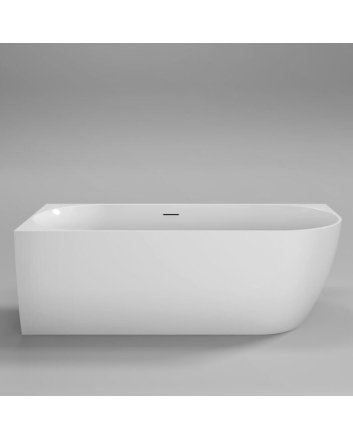 Sani DeLuxe Vrijstaand hoekbad Moon Wit Links