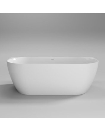 Sani DeLuxe Half vrijstaand bad Moon Wit