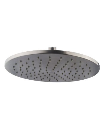 Caral hoofddouche rond 25 x 0,8 cm gunmetal