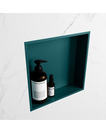Mondiaz Easy Nis 29,5x29,5cm in solid surface kleur Smag | Smag. 1 vak  geschikt voor in- of opbouw