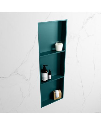 Mondiaz Easy Nis 89,5x29,5cm in solid surface kleur Smag | Smag. 3 vakken  geschikt voor in- of opbouw
