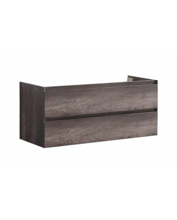 Sani DeLuxe Infinity onderkast korpus en front in het verstek met greeplijst in korpus kleur 120 Century Oak